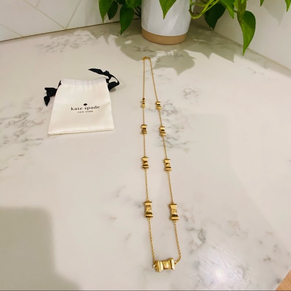 Kate Spade Gold Bow Necklace